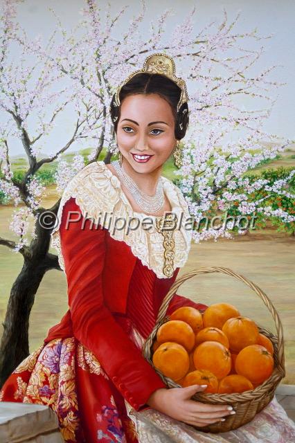 espagne valence 38.JPG - Peinture du Museu de la Taronja, Burriana, Communauté de Valencia, Espagne